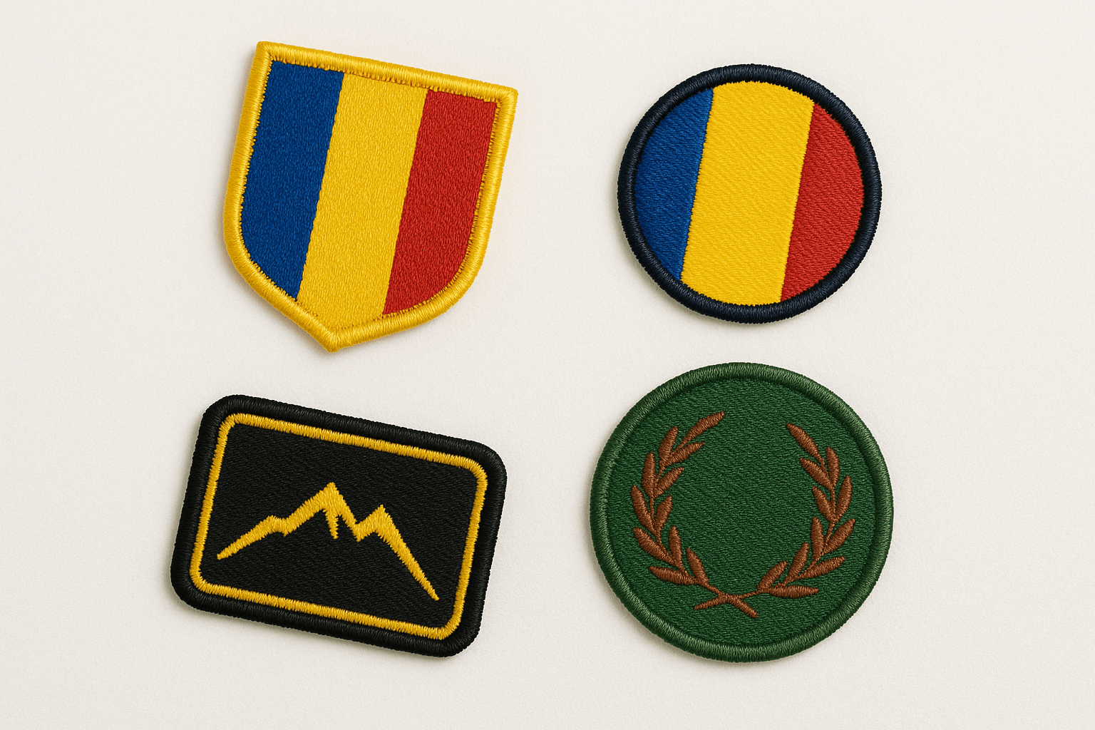 Embleme textile personalizate cu broderie